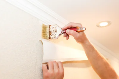 Pose de papier peint à l'Écaille — revêtements muraux et toiles de verre